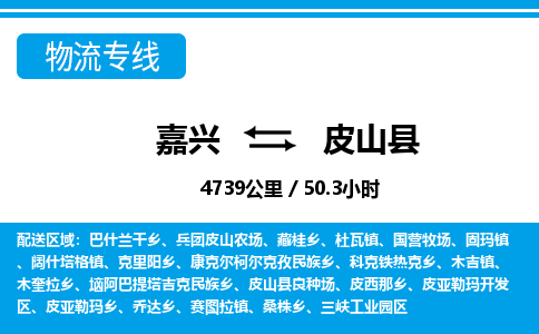 嘉興到皮山縣物流專線-嘉興至皮山縣貨運公司