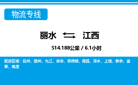 麗水到江西物流專(zhuān)線-麗水至江西貨運(yùn)公司