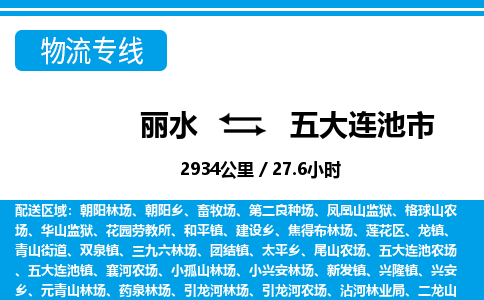 麗水到五大連池市物流專線-麗水至五大連池市貨運公司