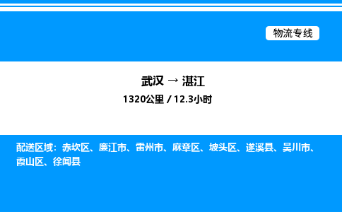 武漢到湛江物流專(zhuān)線-武漢至湛江貨運(yùn)公司