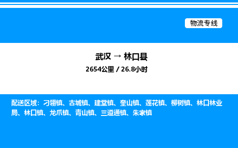 武漢到林口縣物流專線-武漢至林口縣貨運(yùn)公司