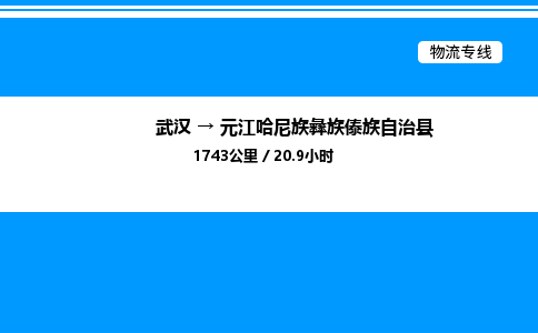 武漢到元江縣物流專線-武漢至元江縣貨運(yùn)公司